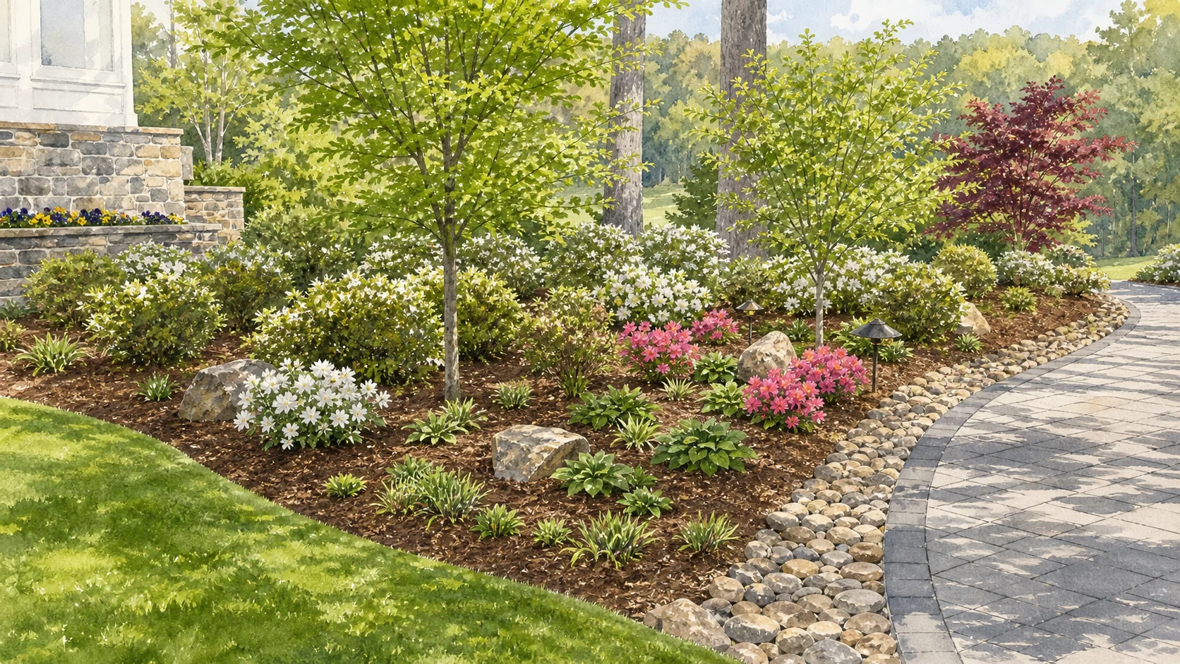 Spring entry landscape study